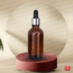 شیشه قطره‌‌چکان آرایشی 50 میل قهوه‌ای کد 036