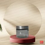 قوطی کرم شیشه ای