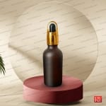 شیشه قطره‌چکان 50 میل قهوه‌ای مات