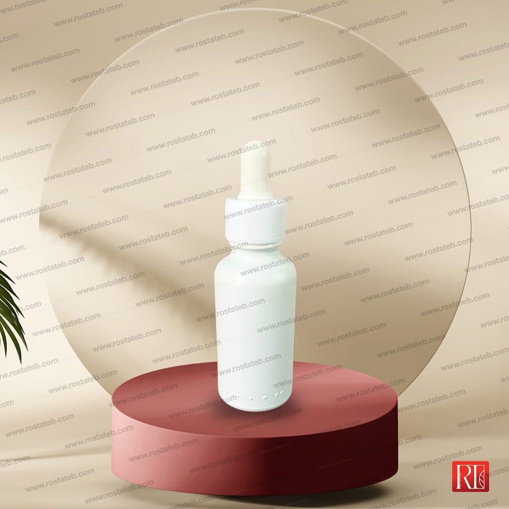 شیشه قطره‌چکان سفید مات