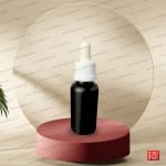 شیشه قطره‌چکان 30 میل مشکی مات