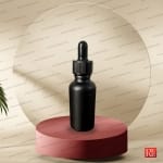 شیشه قطره‌چکان مشکی مات