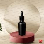 شیشه قطره‌چکان مشکی مات