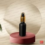 شیشه قطره‌چکان 30 میل مشکی مات