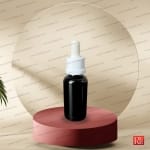 شیشه قطره‌چکان 30 میل مشکی براق