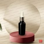 شیشه قطره‌چکان 30 میل مشکی براق