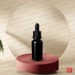 شیشه قطره‌چکان 30 میل مشکی براق