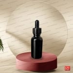 شیشه قطره‌چکان 30 میل مشکی براق