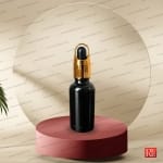 شیشه قطره‌چکان 30 میل مشکی براق