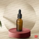 شیشه قطره‌چکان قهوه‌ای دو رنگ مات ۳۰ میل