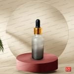 شیشه قطره‌چکان مات دو رنگ