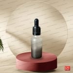 شیشه قطره‌چکان مات دو رنگ