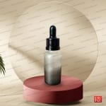 شیشه قطره‌چکان مات دو رنگ