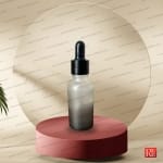 شیشه قطره‌چکان مات دو رنگ