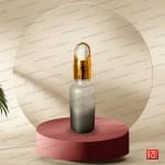 شیشه قطره‌چکان مات دو رنگ