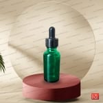 شیشه قطره‌چکان شفاف رنگی