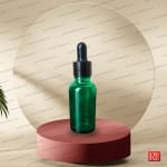شیشه قطره‌چکان شفاف رنگی