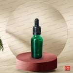 شیشه قطره‌چکان شفاف رنگی