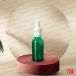 شیشه قطره‌چکان 30 میل شفاف رنگی