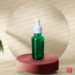 شیشه قطره‌چکان 30 میل شفاف رنگی