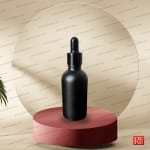 شیشه قطره‌چکان 50 میل مشکی مات