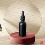 شیشه قطره‌چکان 50 میل مشکی مات