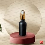 شیشه قطره‌چکان 50 میل مشکی مات