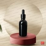 شیشه قطره‌چکان 50 میل مشکی براق