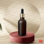 شیشه قطره‌چکان 50 میل قهوه‌ای مات